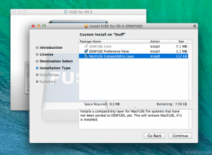 Install fuse for os x